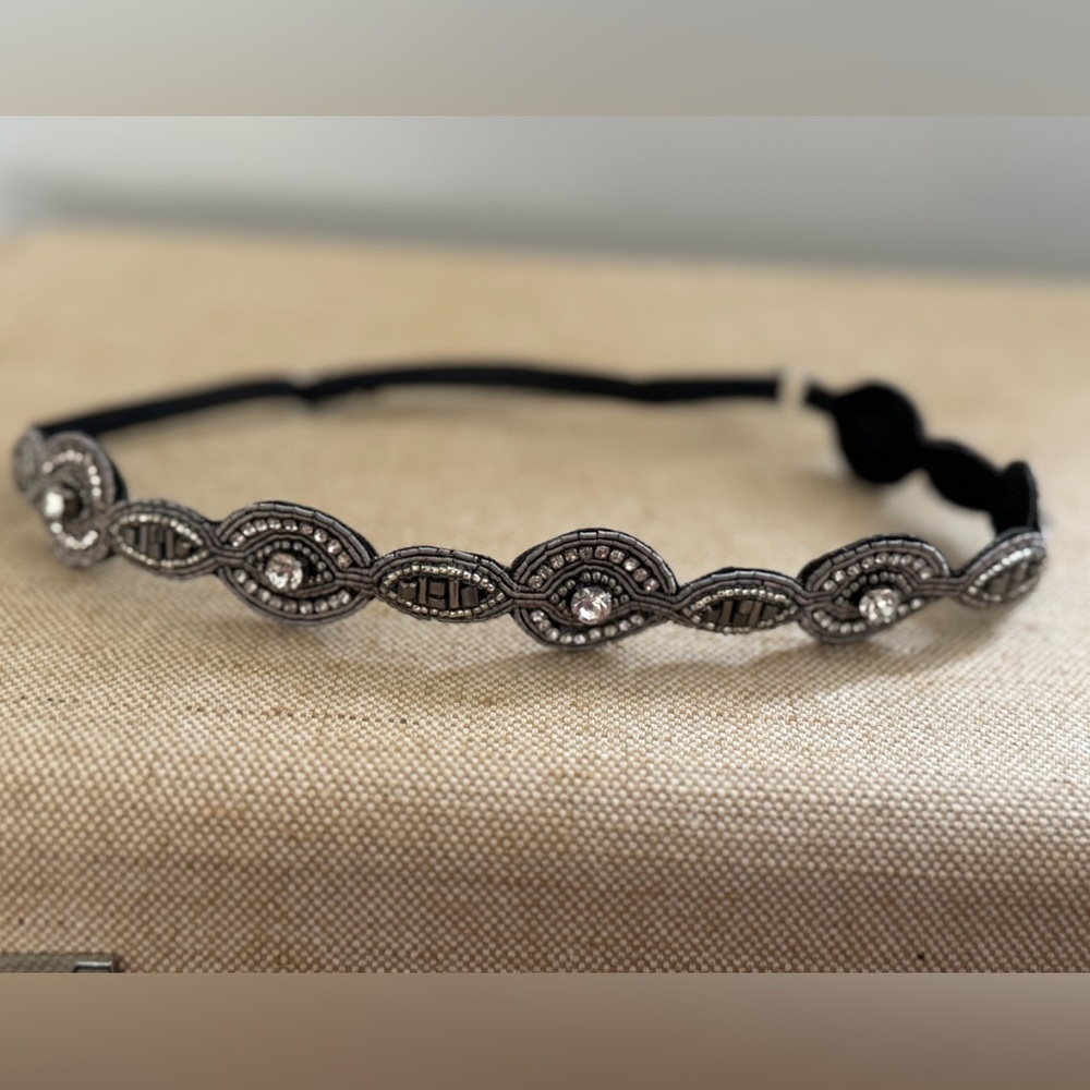 Elegant Black and Silver Headband